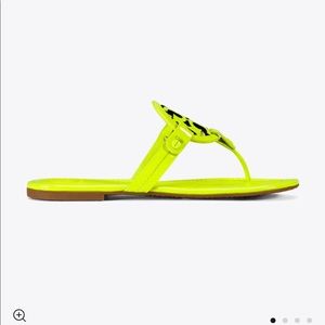 ISO TORY BURCH MILLER NEON GREEN AND YELLOW